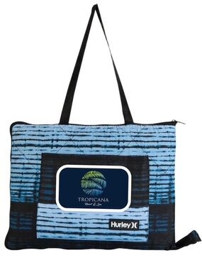 Hurley Blue and Black Tropicana Graphic Tote